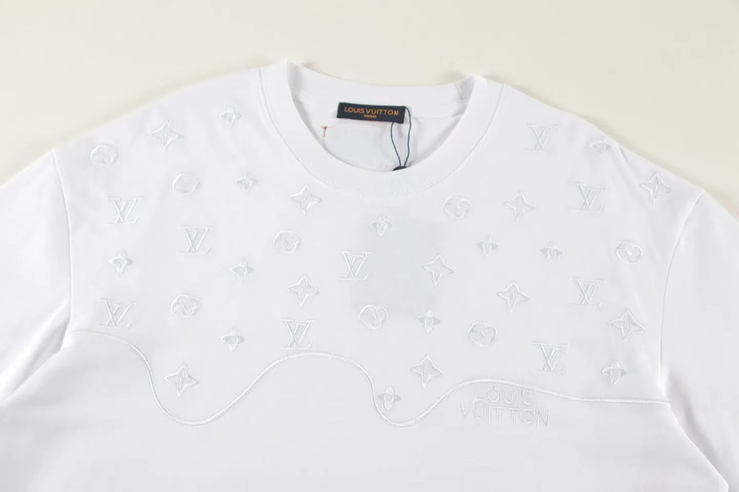 🅿️160 Style: 2026 new Louis Vuitton short-sleeved T-shirt Material: High version 300g double yarn combed cotton Size: S～XL Color: White Style number: Z030